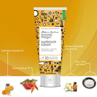 Aroma Magic SPF 30 PA ++ Matte Sunblock Lotion With Broad Spectrum Protection UVA/UVB |For All Skin |50ml
