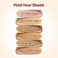 Mamaearth Hydra-Glow Full Coverage Dewy Finish Liquid Foundation With Vitamin C & Turmeric- 30 Ml|Full Coverage|Gives 3X Instant Glow|12-Hour Long Stay & Hydration|Spf 35|Non-Drying (02 Crème Glow)