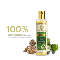 Khadi Natural Cold Pressed Castor Oil | Castor Oil for Healthy Hair | Cold Pressed Oil for Skin & Hair | Oil for Healthy Hair | Mineral Oil & Silicone-Free | Suitable for All Skin & Hair Types| 210 ml