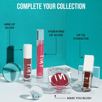 Tint Cosmetics 5ml Set of 2 Lipgloss, Mauve Pink & Burgundy, Non Sticky, Hydrating, Light Weight, Long Lasting, High Shine & Soft Natural Liquid Lip Gloss For Girl & Women (Taupe & Minx)