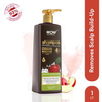 WOW Skin Science Apple Cider Vinegar Shampoo - 1L | Mild Anti-Dandruff Shampoo For Daily Use | Suitable For Men & Women | Balances PH Level | Contains No Sulphates, Parabens or Harmful Chemicals