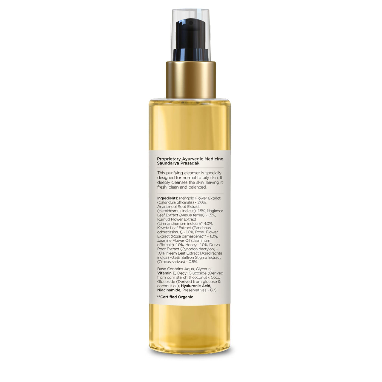 Forest Essentials Delicate Saffron & Neem Facial Cleanser with Hyaluronic Acid & Niacinamide | Designed For Acne Prone & Sensitive Skin | Gentle, Clarifying Face Wash | Sulphate & Paraben Free