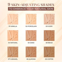 Just Herbs Medium to Full Coverage Liquorice Root and Sandalwood Longwear Weightless Foundation for Face Makeup (Sand)