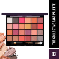 Hilary Rhoda The Collective Face Palette | 3 Cream Lip glosses | 3 Eyebrow Colours | Highlighter | Contour & Blush | 24 Eyeshadow | Highly Pigmented Face Palette | Blends Easily | 55g (Multi-2)