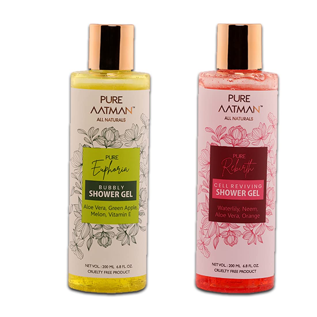 PURE AATMAN body care kit for smooth skin | Energizes Senses and Refreshes Body | 200 ml