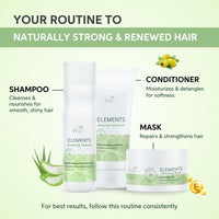 Wella Professionals Elements Renewing Shampoo | Sulfate, Silicone & Paraben-Free | 250 ml | For Shiny, Frizz-Free Hair | With Aloe Vera, Vitamin E | Vegan & Cruelty-Free
