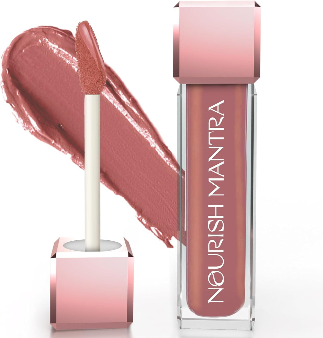 Nourish Mantra’s Natkhat Berry Lipstick (3.5ml)/ Creamy Matte Liquid Lipstick with SPF/Water Proof/Smudge Proof/Transfer Proof/Long Lasting/Suits All Skin Tones