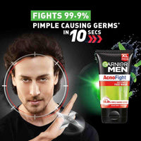Garnier Men Acno Fight Anti Pimple Face Wash, Anti Pimple Face Wash with Salicylic Acid and Herba Repair, Suitable for all Skin Types, 100g
