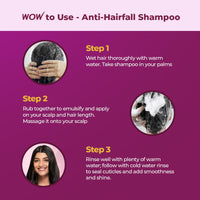 WOW Skin Science Red Onion Black Seed Oil Shampoo With Red Onion Seed Oil Extract, Black Seed Oil & Pro-Vitamin B5 - No Parabens, Sulphates, Silicones, Color & PEG - 250mL