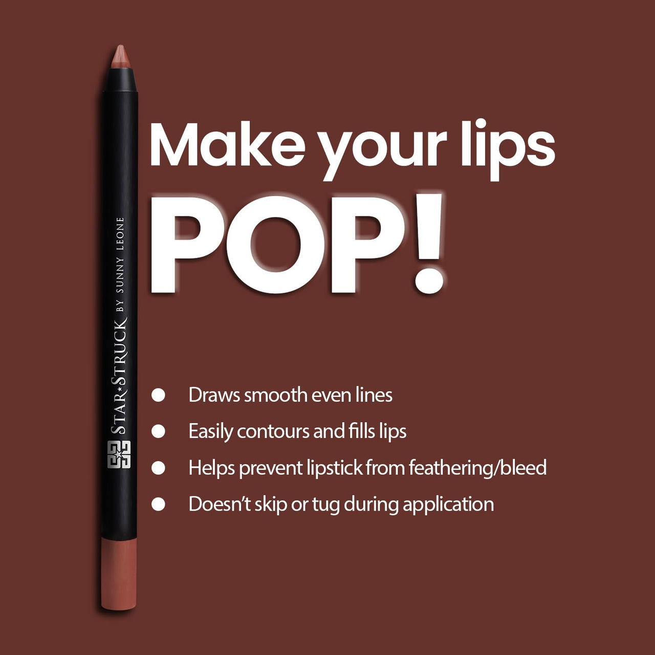 STARSTRUCK BY SUNNY LEONE Long Wear Lip Liner Cinnamon