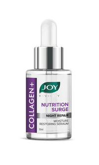 Joy Nutrition Surge Collagen Face Serum for Night Repair | Moisture Restoring Serum with Powerful Ingredients for Overnight Repair | Suitable for All Skin Types (30ml)