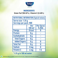 Tetley Loose Green Tea Leaves 500g, Classic Flavour, Immune With Added Vitamin C, Makes 400 Cups, Long Leaf Tea, 5X Antioxidants As An Apple