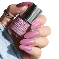 DeBelle Gel Creme Finish Nail Polish Laura Aura (Light Mauve), 8 Ml - Enriched With Natural Seaweed Extract, Cruelty Free, Toxic Free