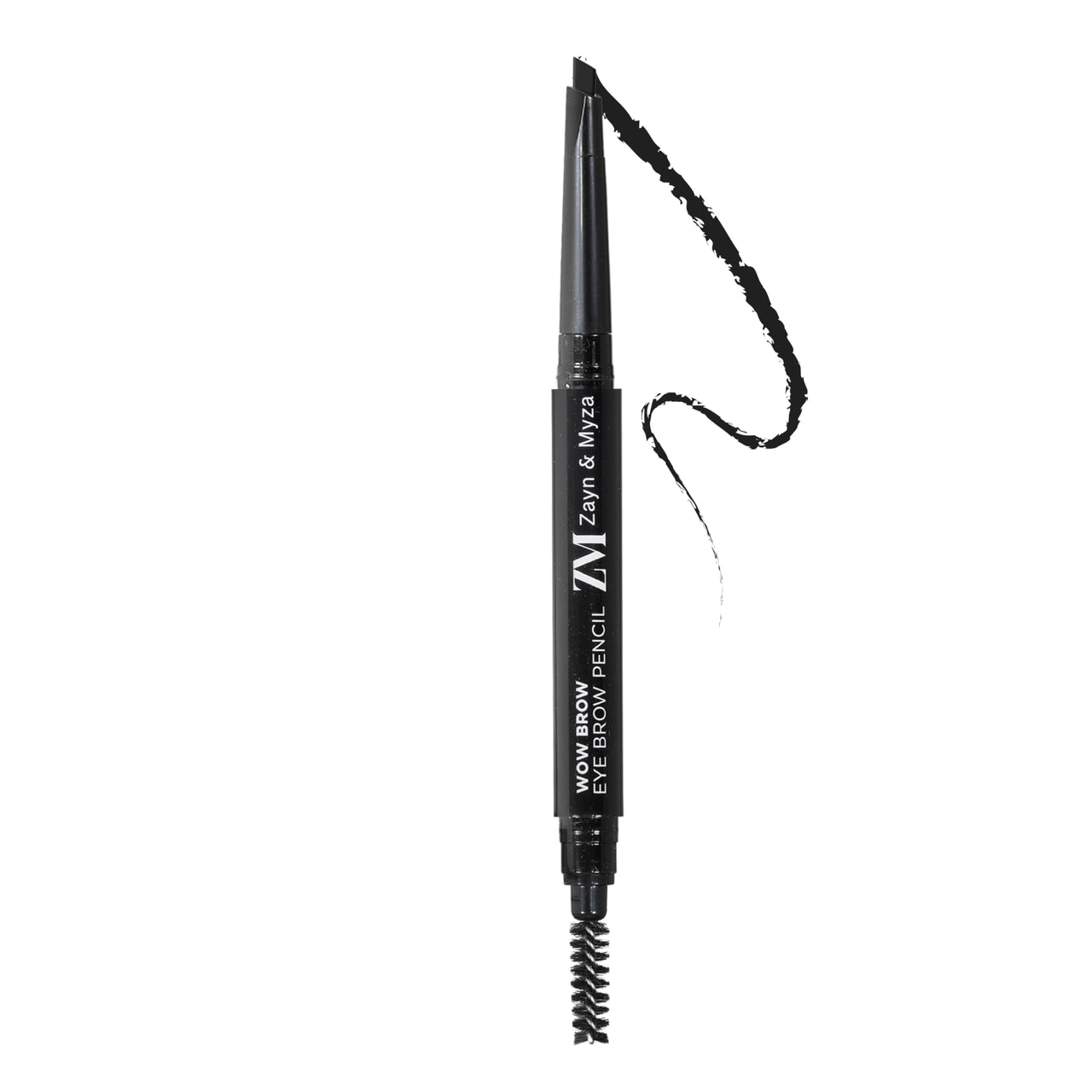 ZM Zayn & Myza Wow Brow Eyebrow Pencil Enriched with Castor Oil | Smudge Proof | Water Proof | Lasts Up to 12 hours - (Deep Brown, 0.35gm)