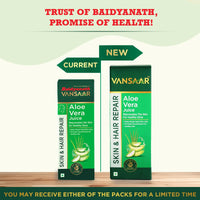 Vansaar Aloe Vera Juice - 1L | For Glowing Skin & Healthy Hair | 100% Natural, Cold Pressed with Pulp