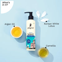 Pilgrim Mild Sulphate Free Shampoo (Argan Oil) For Dry Frizzy Hair, Men and Women, No Sulphate No Paraben, Korean Beauty Secrets (Shampoo), 200ml