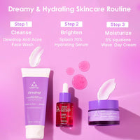Light Up Dewdrop Anti-Acne Hydrating Face wash | Face wash for oily, Acne Prone & Combination Skin | Enriched with Niacinamide & Butterfly Pea Flower | Gentle Cleanse Skin from dirt & Oil - 75ml