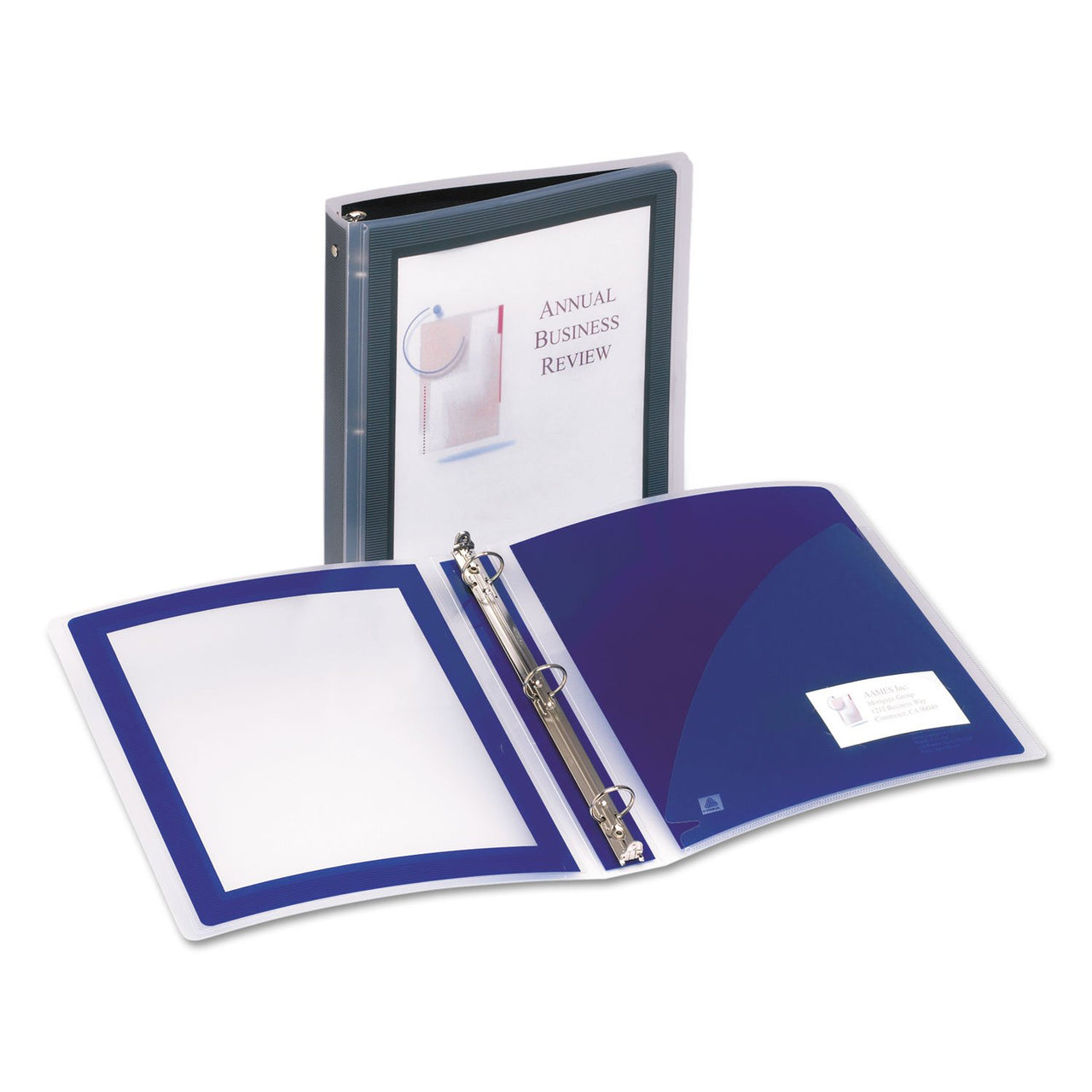 Avery Flexi-View 1 Inch Binder, Black, 1 Binder (17686) 1" 1 Pack