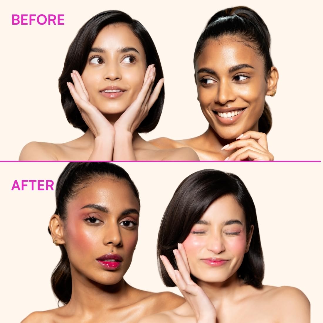 TYPE BEAUTY INC. Zit Quit Hydra Jelly Tints For Cheeks, Lips and Eyes | Lip Stain with Azelaic Acid for Acne | Long Lasting | Smudge-proof Lip Tint for Women & Girls - Mango Tango (86) | 9g