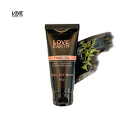 Love Earth Charcoal Peel Off Mask with Activated Charcoal and Neem Extracts For Acne, Pimples & Whiteheads removal 50g
