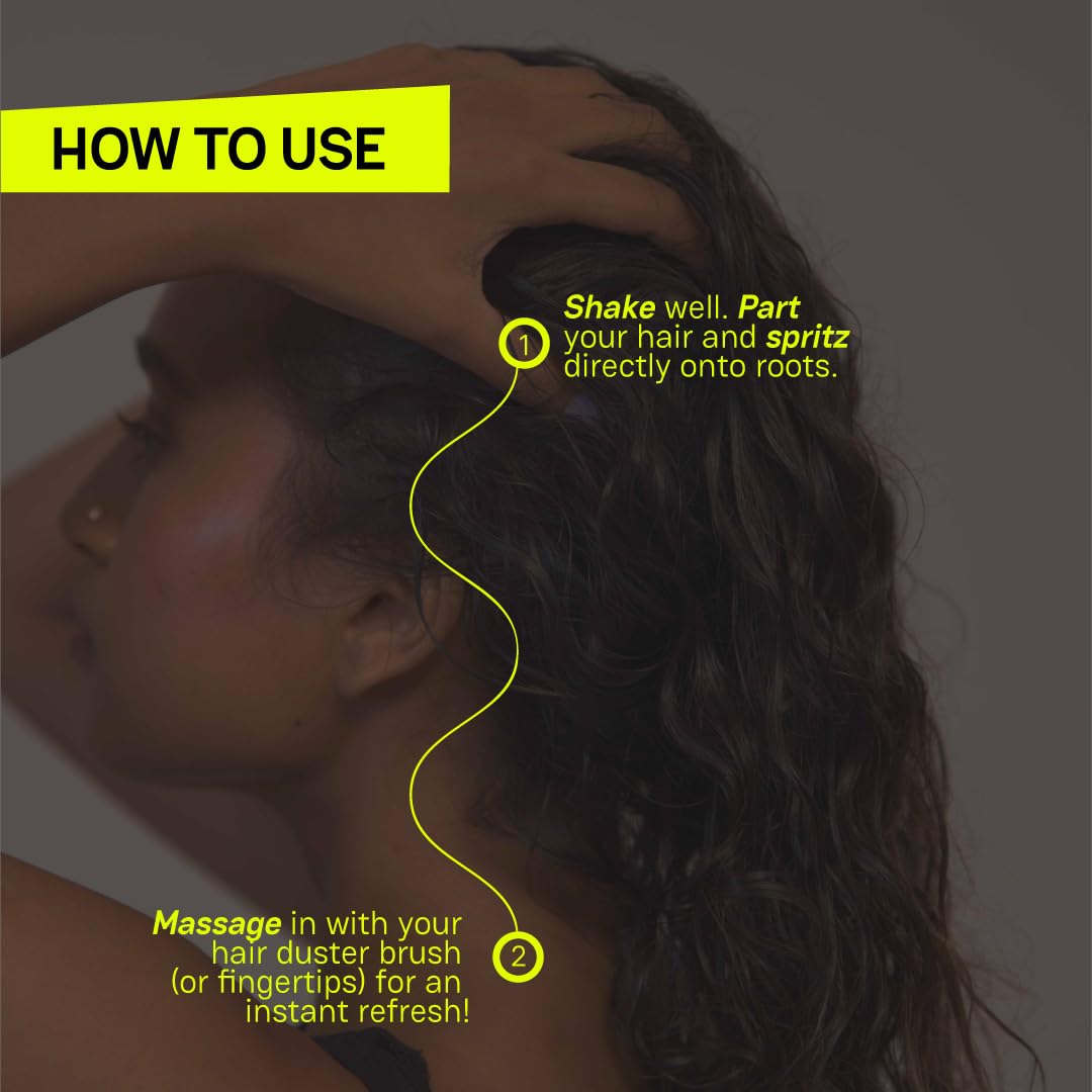 Moxie Beauty Cheat Day Dry Shampoo With Brush | Instant Oil Absorption & Volume Boost | No White Cast | Refreshes Hair Between Washes | For All Hair Types | 30g