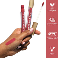 DAUGHTER EARTH Liquid Lipstick With Vitamin E & Hyaluronic Acid | Vegan Highly Pigmented Lip Color | Long Lasting Matte Smudge Proof Lip Stick For Moisturised Hydrating Lips - The Original Pink | 5ml