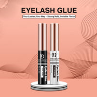 Lakyou Beauty Waterproof Eyelash Glue Clear Tone | Long-Lasting, Strong Hold | 6ml | Ideal for False Lashes