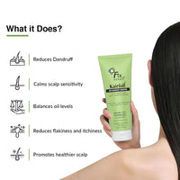 Fixderma Kairfoll Anti Dandruff Shampoo for Oily Sensitive Scalp Prone to Dandruff & Folliculitis | Anti Dandruff Shampoo for Women & Men | Salicylic Acid for Hair Fall | Sulphate Free Shampoo - 100ml