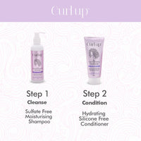Curl Up Hair Wash Combo with Curly Hair Shampoo And Conditioner - For Dry Frizzy, Wavy & Curly Hair - Sulphate Paraben And Silicone Free (Combo of 2)-400ml