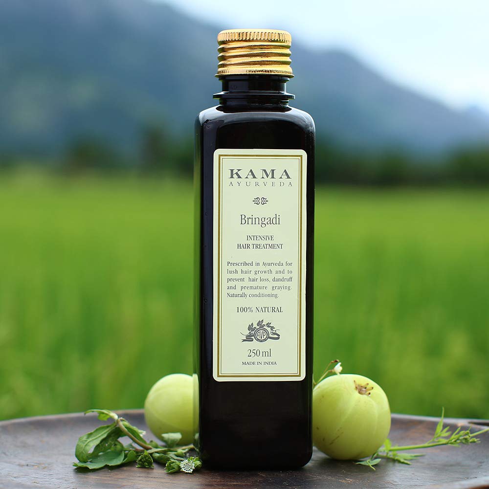 Kama Ayurveda Bringadi Intensive Hair Treatment Oil, 8.4 Fl Oz & Extra Virgin Organic Coconut Oil, 200ml