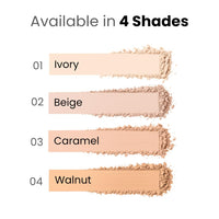 FLiCKA Tomato Compact Powder For Oil-Free, Matte Finish, Lightweight, Lasts up-to 8hrs | Enriched with SPF, Suitable For All Skin Types| 03 Caramel, 9g