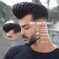 Mancode Ultra Holding Hair Wax for Men 100ml | Matte Look with 24 hrs Strong Hold Level 7 | Matte Finish & No Greasy Residue Styling Hair Wax 100gm