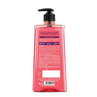 Santoor Brightening Shower Gel 750ml With Natural Saffron & Marigold Extracts| For Men & Women| For Glowing Skin| Suitable For All Skin Types| No Parabens| No Silicones