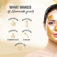 Glamveda Pure Glow Gold Peel Off Mask Enriched With Orange Peel | Anti-ageing & Deep Pore Cleansing | All Skin Types | 60g Pack of 1