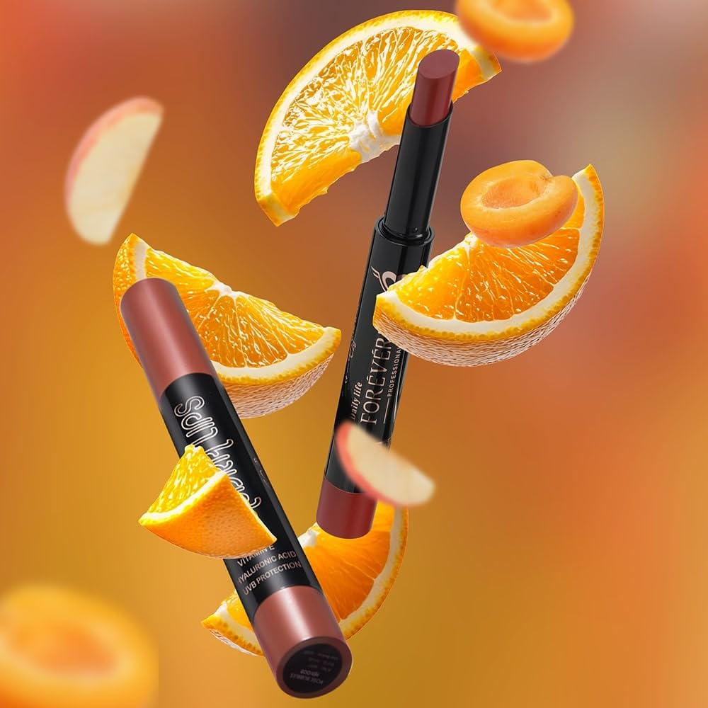 Daily Life Forever52 Hydra Lipstick, Semi-Matte Finish| Enriched with Hyaluronic Acid, Vitamin E & UVB Filter| 97% Lip Darkness Reduction | Vegan & Cruelty Free (SANGRIA-09, 2g)