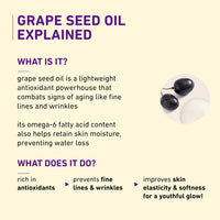 Plum Grape Seed & Sea Buckthorn Glow-Restore Face Oils Blend | Best Face Oil for Glowing Skin | Blend of 10 Natural Oils | 99.8% Natural & 100% Vegan | 30ml