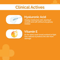 The Derma Co Hyaluronic Invisible Sunscreen SPF 50 Gel For All Skin With Hyaluronic Acid & Vitamin E For No White Cast Sun P, 1 Count