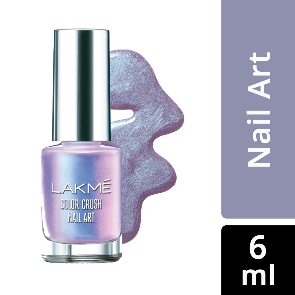 Lakmé Nail Color Remover Liquid, 27ml And Color Crush Nailart, U4, 6ml