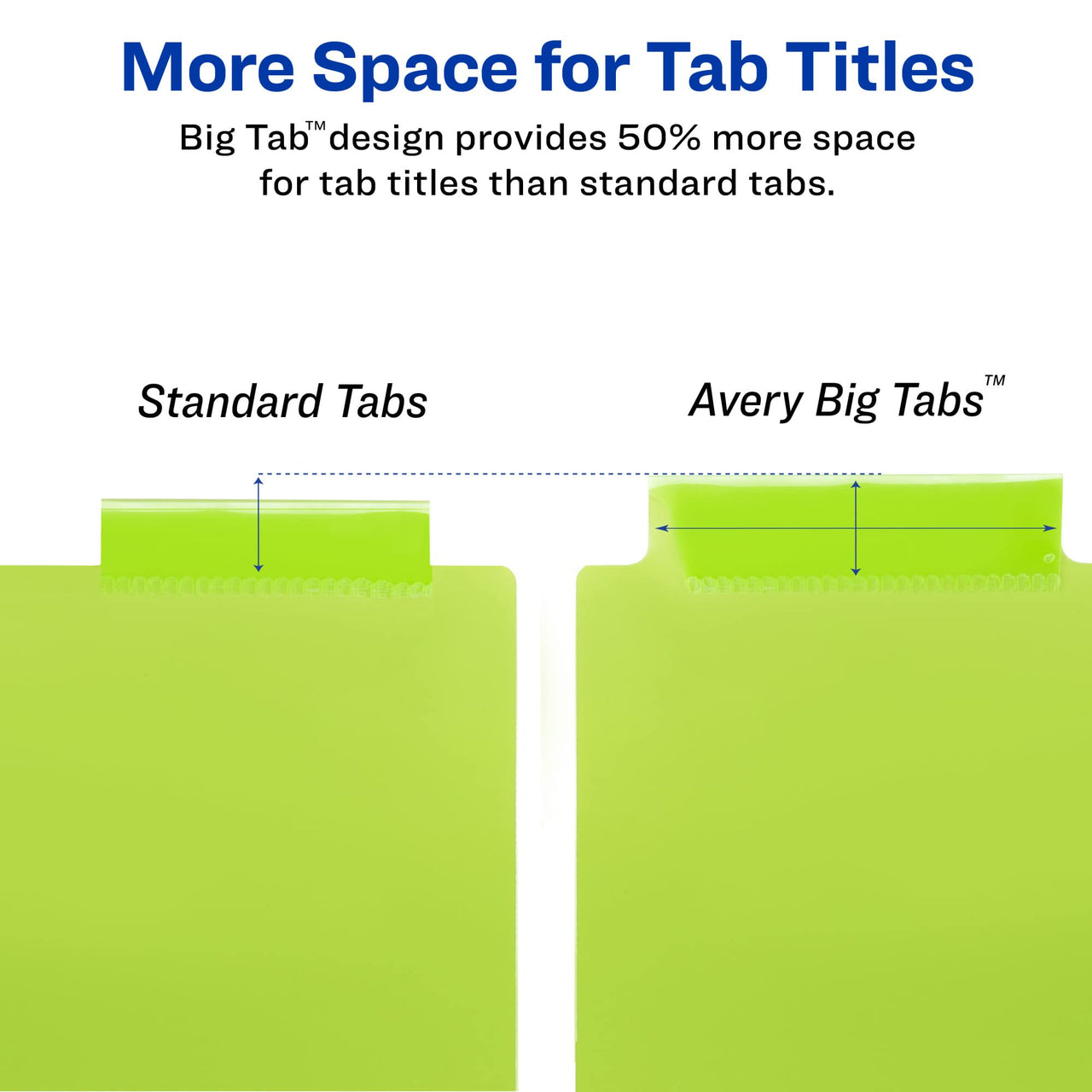 Avery Dividers for 3 Ring Binders, 8-Tab Binder Dividers, 11" x 17" Plastic Binder Dividers, Insertable Big Tabs, Multicolor, 3 Sets (11256)