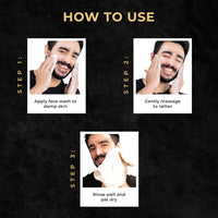 WOW Skin Science MEN CHARCOAL + NIACINAMIDE Oil-Control Face Wash | Absorbs Excess Oil & Deep Cleanses | NiaVolcanite™ Technology | No Sulphates, Parabens, or Silicones | 100ml