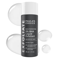 PAULA'S CHOICE SKIN PERFECTING 2% BHA Liquid Salicylic Acid Exfoliant-Facial Exfoliant for Blackheads, Enlarged Pores, Wrinkles, Fine Lines- 30 ml Bottle (Travel Size) (22016)