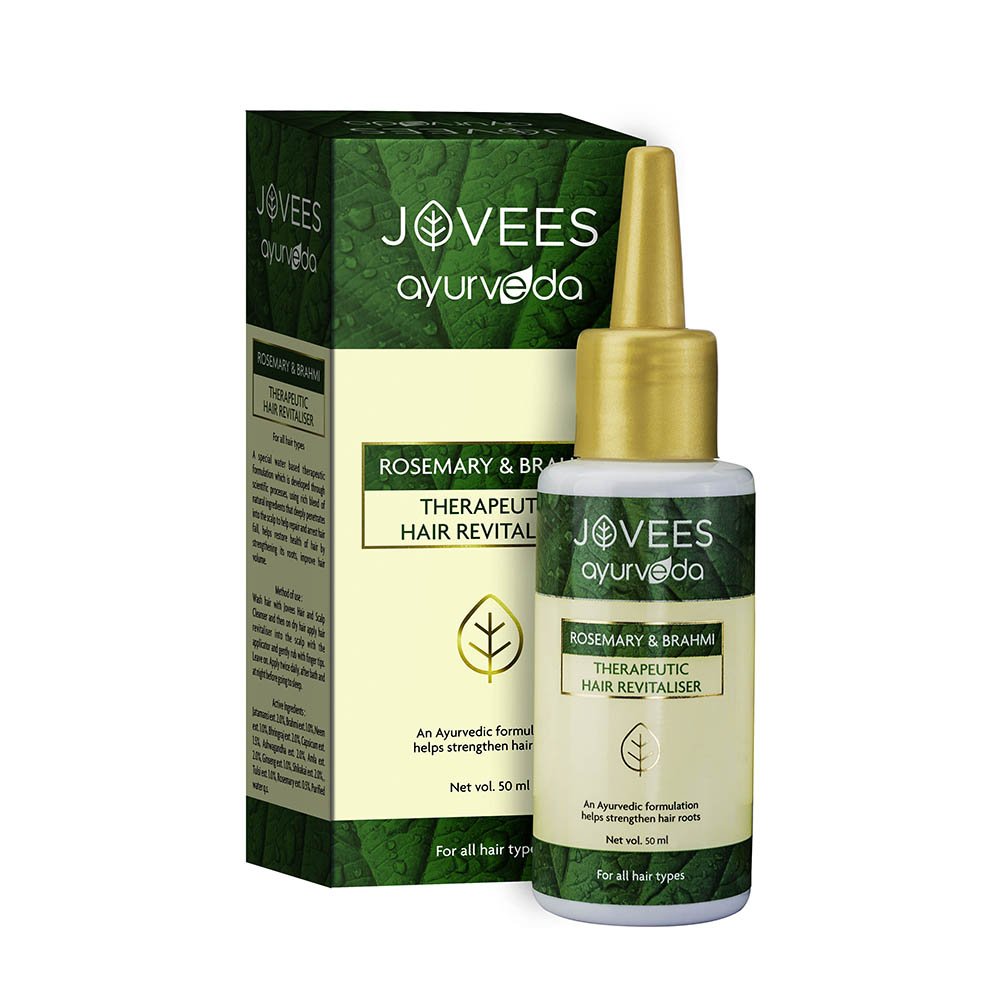 Jovees Ayurveda Therapeutic Hair Revitalizer for Hair Fall Control & Helps Promote Hair Growth -Suitable for all hair types |60ml