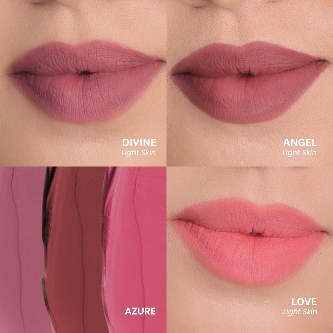 Lamior Cloud Blur Matte Stick | Combo of 3 | Ultra Blurring Mousse Stick | 14 Hrs Stay | Feels Like Balm | Hydrating & Lightweight | Enriched with Hyaluronic Acid, Peptides & Caffeine | Vegan