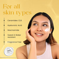 SkinInspired Care Addict Encapsulated Sunscreen SPF 50 For Dry Skin With Pa++++ | Broad Spectrum UV A, UV B & Blue Light Protection | Contains Ceramides & Hyaluronic Acid | No White Cast | For All Skin Type | 150G