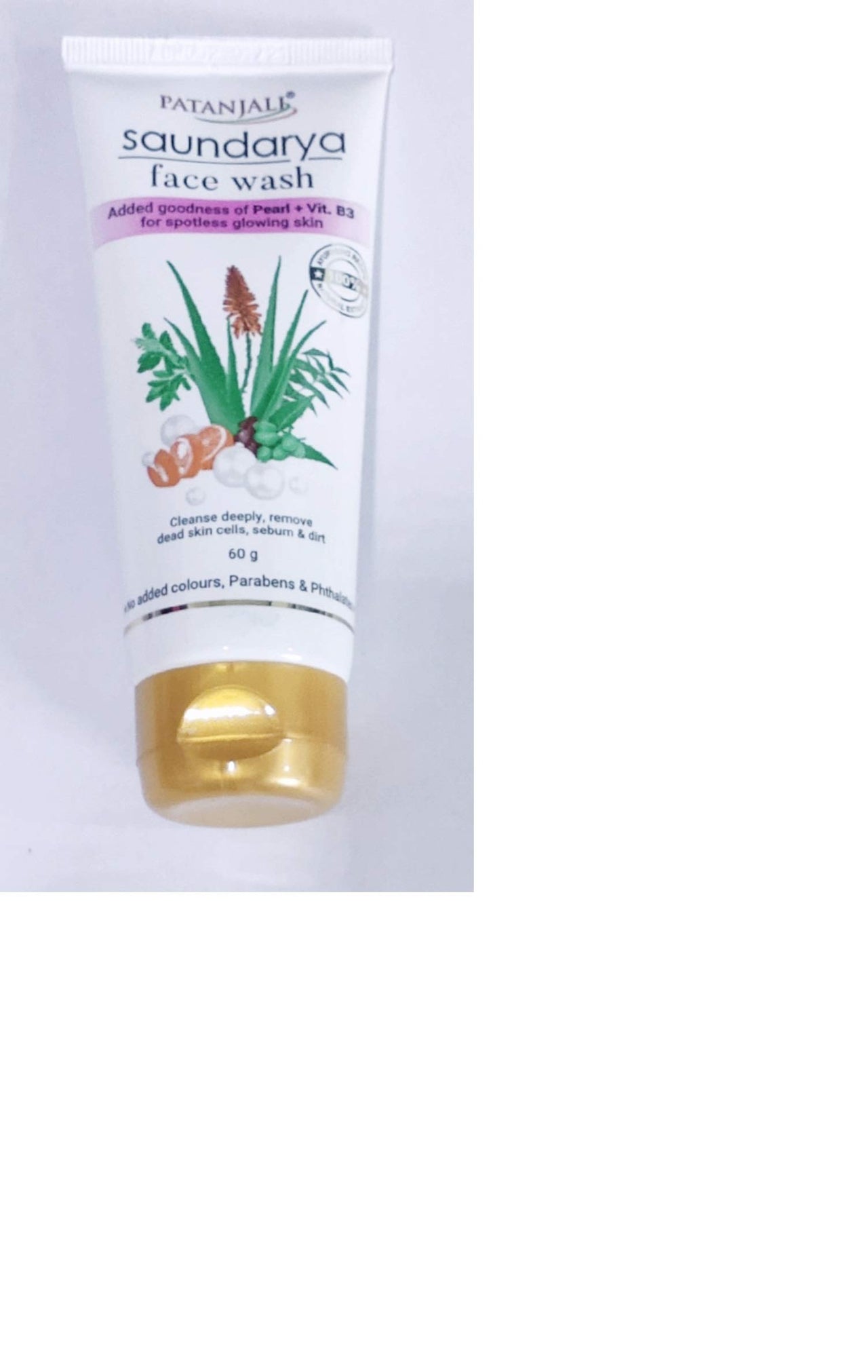 Patanjali Saundarya Face Wash, 60g (Pack of 3)