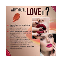 Colorbar PowerKiss Vegan Matte Lipcolor Chique-026