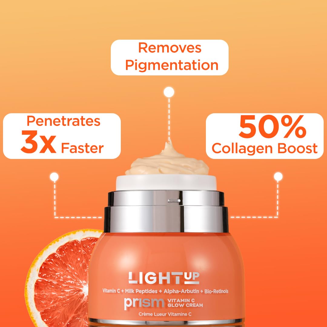 Light Up Ace The Glow Gift Set | For Anti-ageing, Dark patches & Dull skin | With Gold standard vitamin C, Bio Retinols and Hyaluronic acid | For men & women | For all types of skin