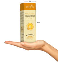 Biotique Bio Fruit Whitening Lip Balm, 12g And Biotique Bio Sandalwood 50+ SPF UVA/UVB Sunscreen Ultra Soothing Face Lotion, 120 ml