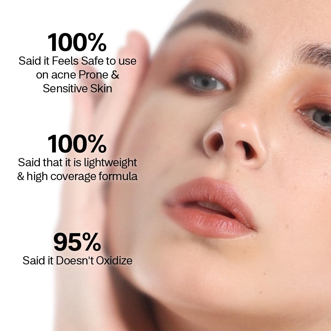 FLiCKA The Base Story Cream Foundation for Face Makeup 8.5gm | Medium to High Coverage | Waterproof & Long Lasting | Smooth & Matte Finish with SPF | All Skin Types | 0.5 Fair
