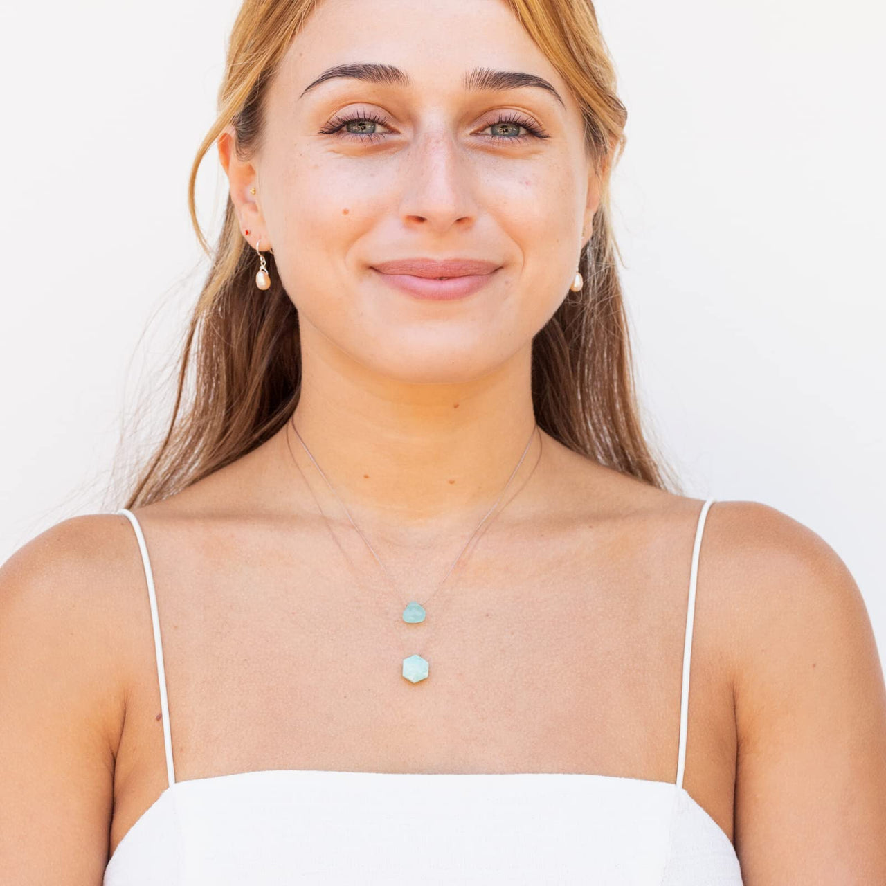 SoulKu Soul Shine Handmade Necklace, Empowering Jewelry With Healing Crystal, Inspirational Jewelry For Women, Mom & Sister, 2"" Extender With Lobster Clasp, 16"" Nylon Cord (Turquiose, Friendship) Turquoise